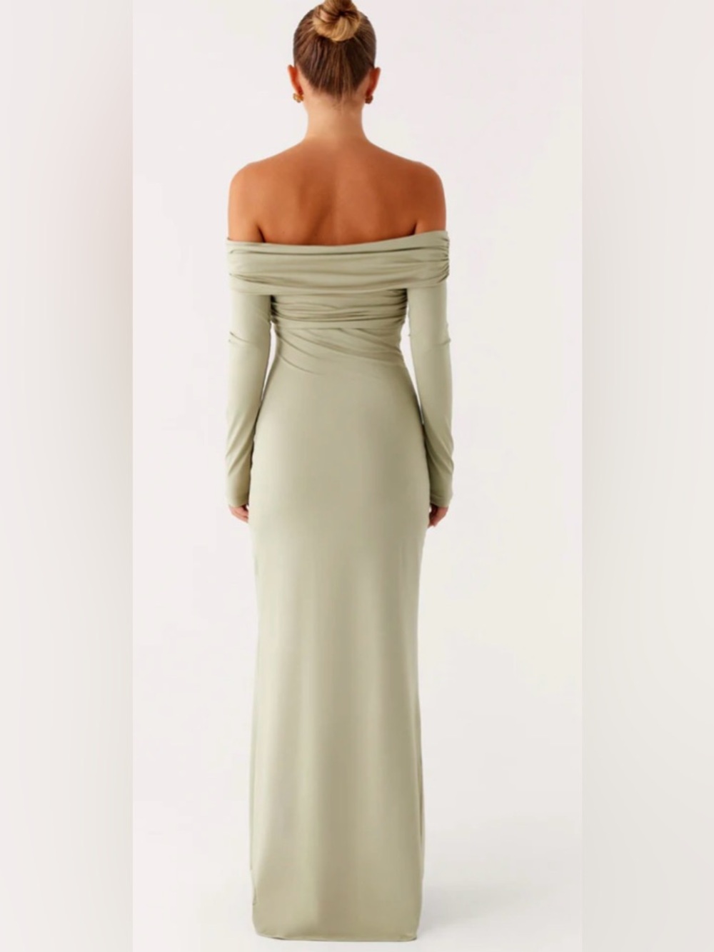 Peppermayo Marla Long Sleeve Maxi Dress - Sage - Picture 4 of 7